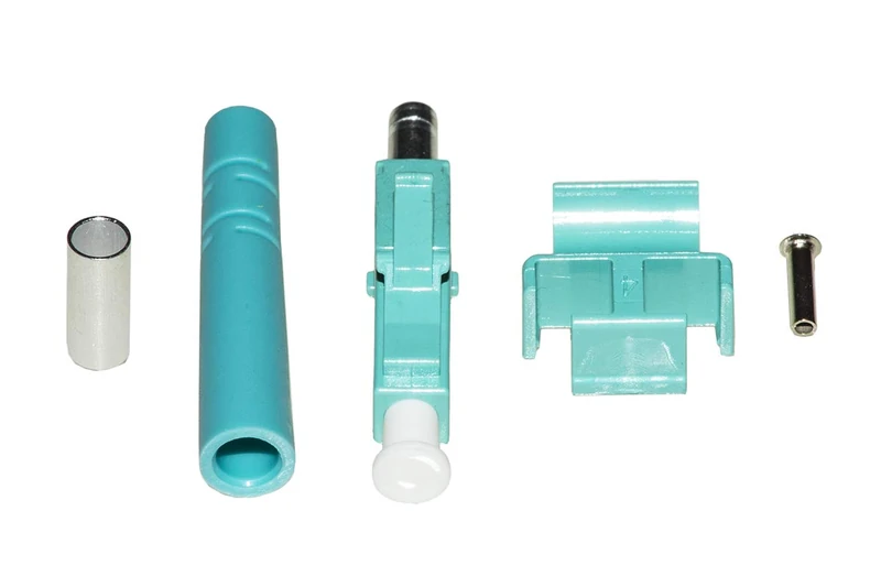 LINK Pack of 100 LC MULTIMODE OM3 DUPLEX Fiber Optic Connectors WITH DUPLEX JOINTS