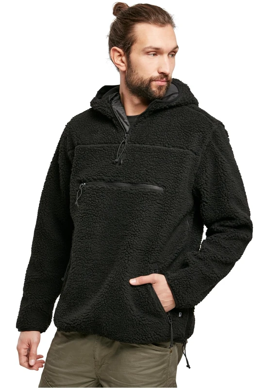 Brandit Teddyfleece Worker Pullover, color: black, size: XXL