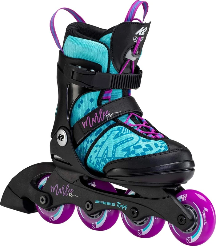 K2 Marlee Pro Inline Skates Light Blue - Purple 13-4