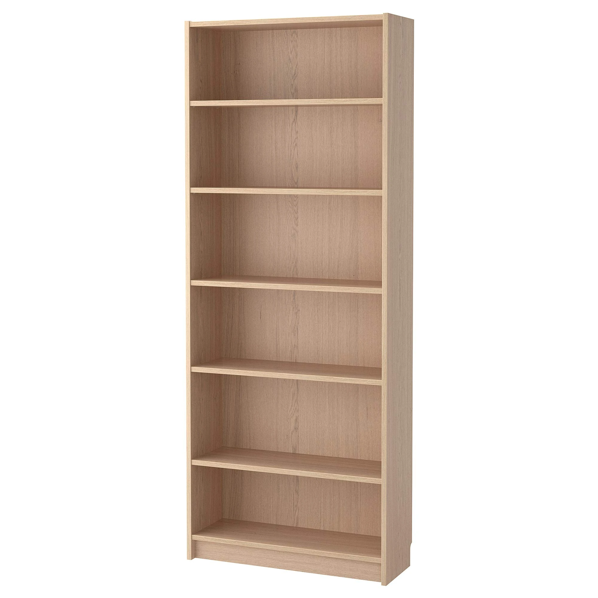 Ikea BILLY bookcase white stained oak veneer (80x28x202 cm)