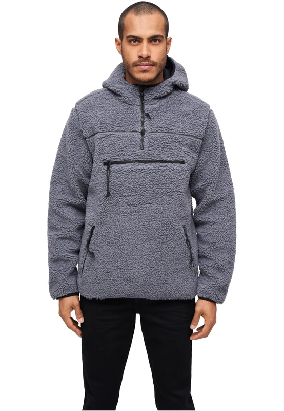 Brandit Teddyfleece Worker Pullover, color: anthrazit, size: 7XL