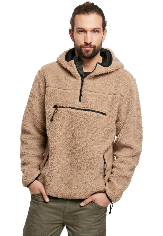 Brandit Teddyfleece Worker Pullover, color: camel, size: 5XL
