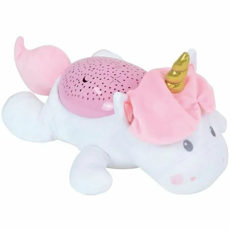 Jemini - Unicorn Plush Musical Night Light +/-31 cm, 023961, Medium