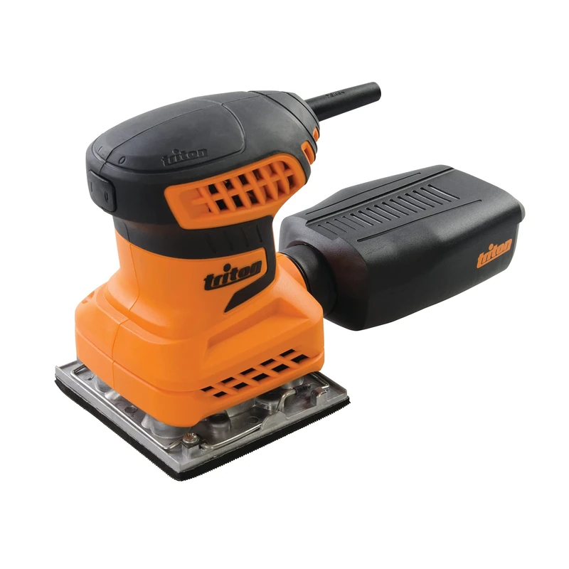 Triton 200W Orbital Palm Sander 1/4 Sheet TQTRSS (389621), Black