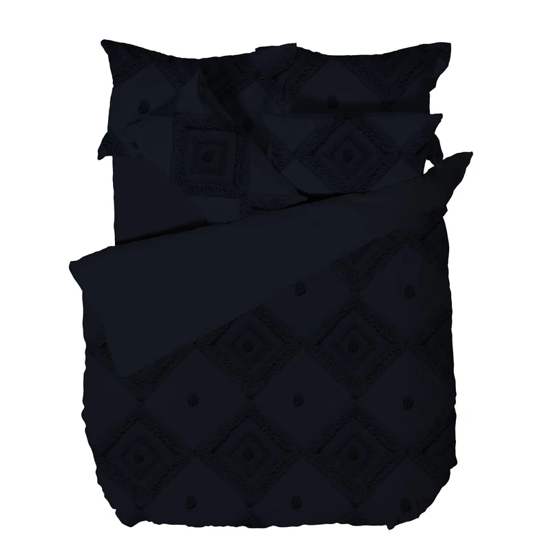 Linen House Adalyn Duvet Cover Set, Indigo, Single - Image 1