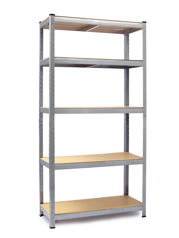 Humberg Storage Shelves Storage Room Boltless Shelving Cellar Shelving Workshop Shelving 2-in-1 180 x 90 x 40 cm with 5 Shelves Maximum Load 500 kg
