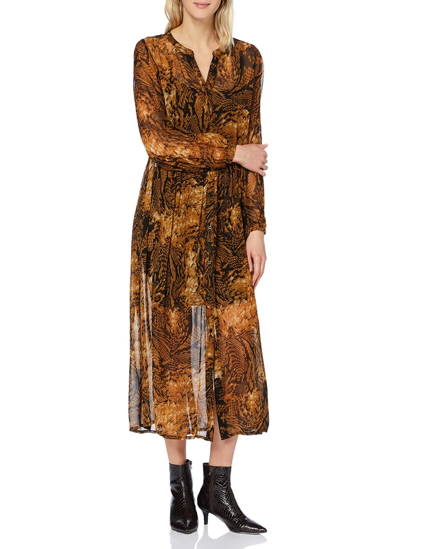 SPARKZ COPENHAGEN Alberte Long Dress, Chestnut, S