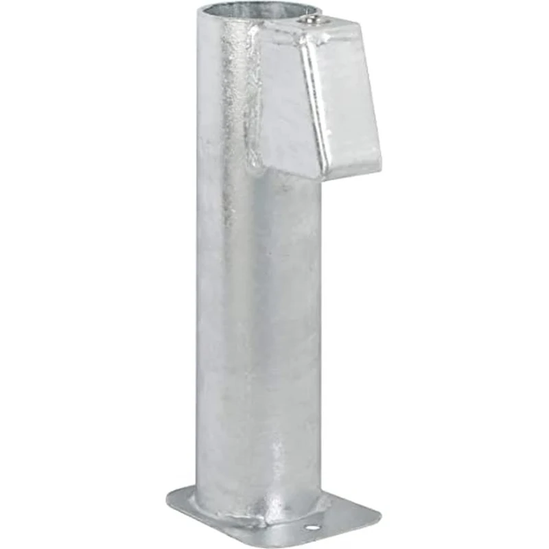 Alberts GAH 690793 Ground Sleeve for Sign Posts Available in Various Designs with Mounted Jaw Hot-Dip Galvanised for Pipe Diameter 60 mm Length 500 mm, Ø 60/500 mm