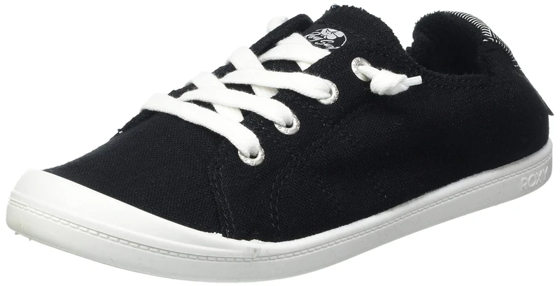 Roxy Bayshore Shoes for Women Sneaker, Black/Anthracite, 4 UK