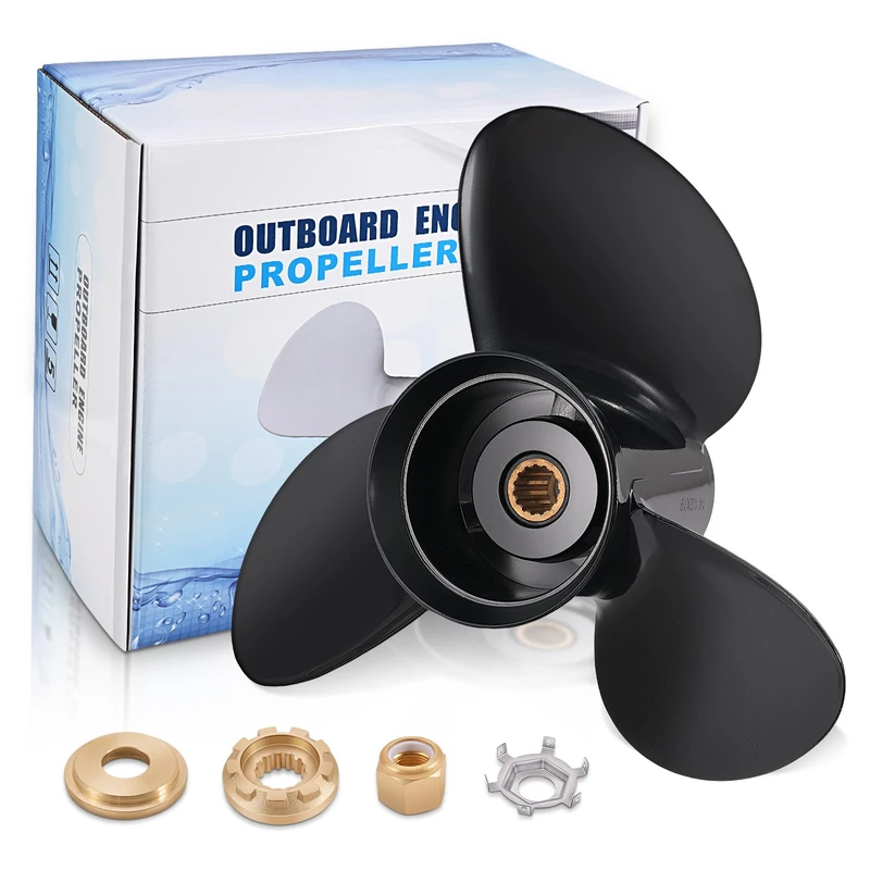 Tutor Auto 14 1/2 x 19 Pitch 48-832830A45 Aluminum Boat Propeller for Mercury Outboard Engine 135-300HP&Mercruiser Alpha, 14.5 x 19Pitch with 15 Spline Tooth, RH (Hub Kits Included)