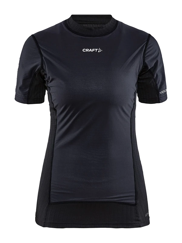 Craft Active Extreme X Wind Short Sleeve Baselayer Women - Black/Granite, X-Small