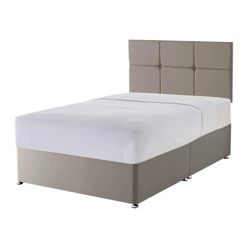Silentnight Non Storage Divan | Castello Headboard | Sandstone | King
