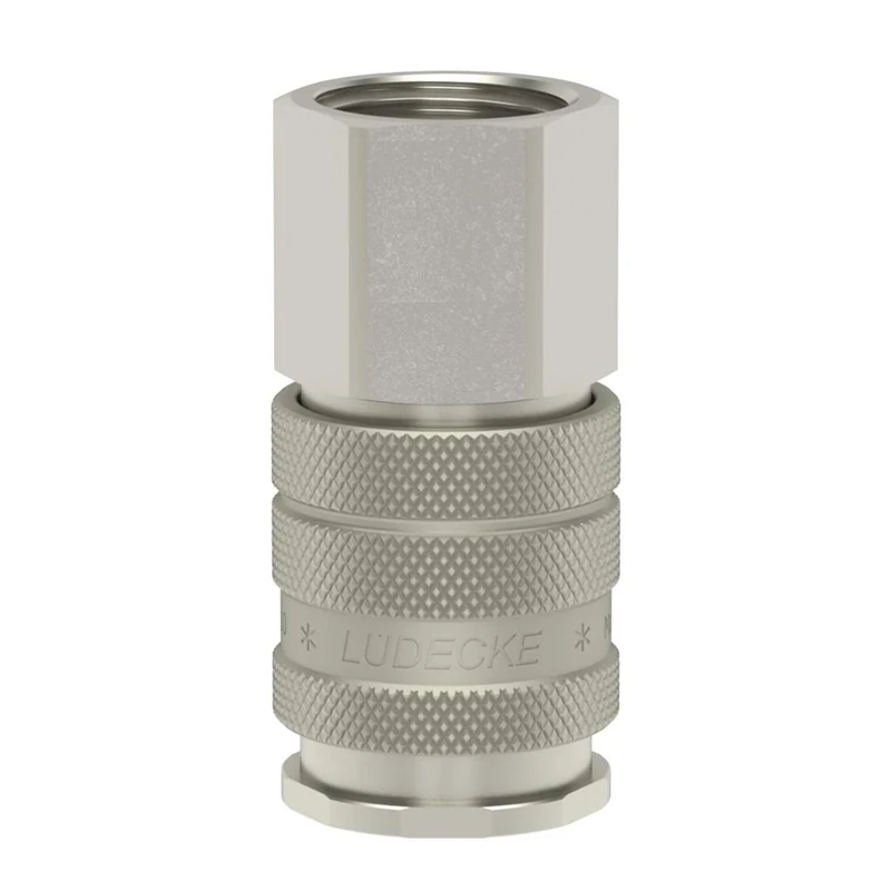 ESIG 12 Compressed Air Coupling Industrial Quick Release Coupling Pneumatic G 1/2 Inch Internal Thread DN 10 Pack of 5