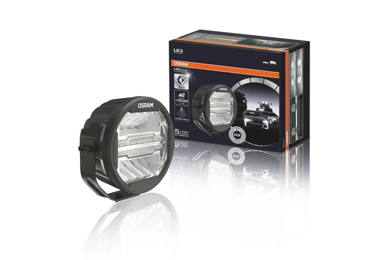 OSRAM LEDriving ROUND MX260-CB, LED driving lights for near and far field lighting, combo, 3500 lumens, light beam up to 350 m, LED headlight/auxiliary high beam and position light, ECE approval