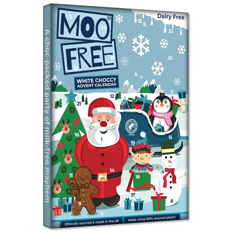 Moo Free Dairy Free White Chocolate Advent Calendar