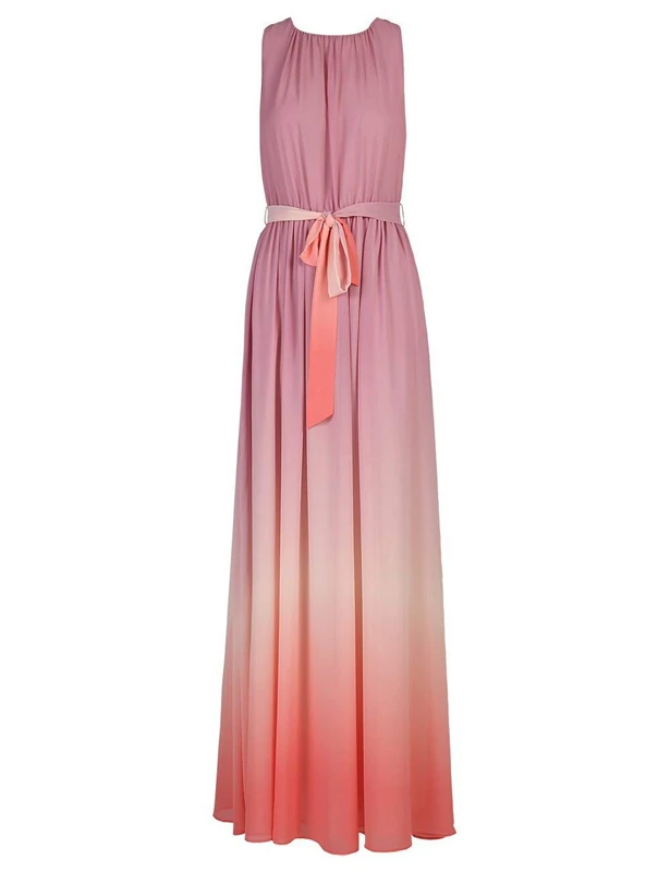 APART Fashion Women's Chiffon Formal Night Out Dress, Rose-Apricot-Peach, 8