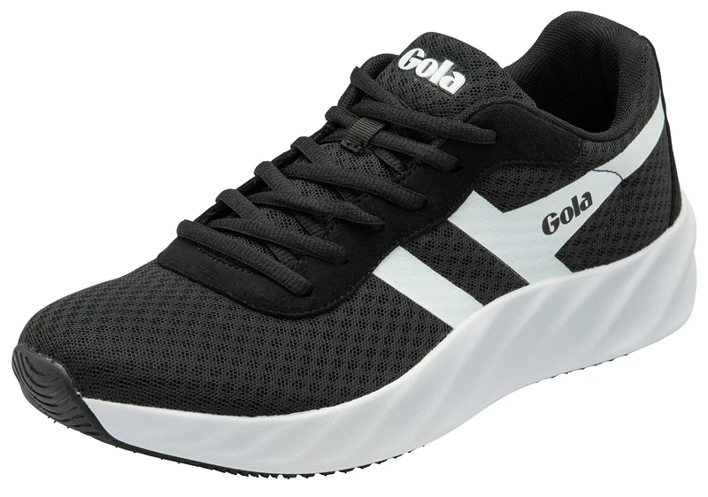 Gola Women's Draken Road Running Shoe, Black White, 4 UK