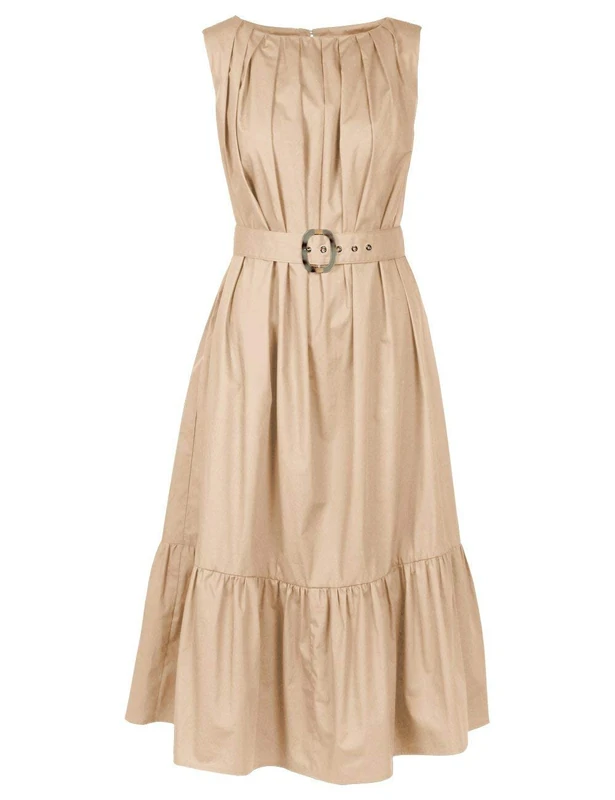 APART Fashion Women's midi Dress, Beige, 20