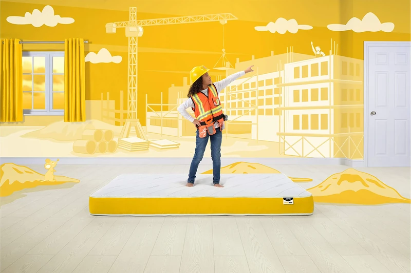 JAY-BE Simply Kids Anti-Allergy Foam Free e-Pocket Sprung Mattress - European Single (90 x 200 x 18cm)