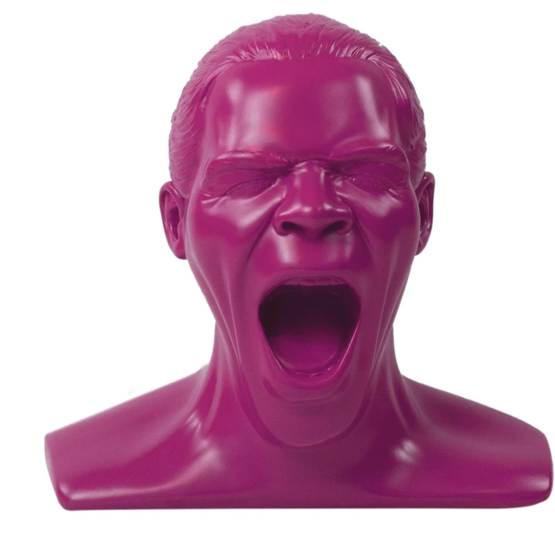 Oehlbach Scream Unlimited Plus - exclusive headphone stand in the shape of the legendary head - optimal storage of larger over-ear headphones (made in Germany) handmade - purple