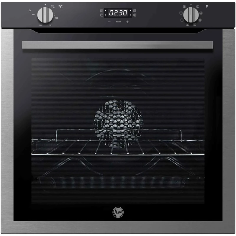 Hoover HOXC3UB3358BI 78L Multifunction Oven - LED, Black Glass & Steel