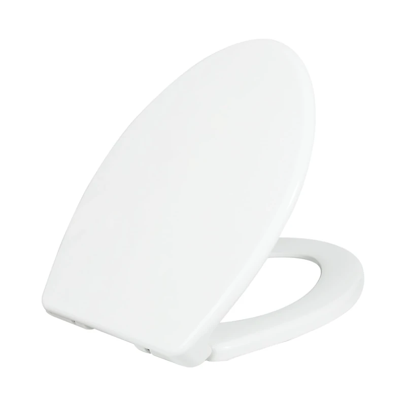 Luxe Bidet Luxe TS1008E Elongated Comfort Fit Toilet Seat with Slow Close, Quick Release Hinges, and Non-Slip Bumpers (White)