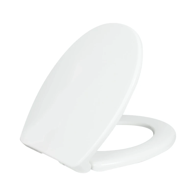 LUXE Bidet Luxe TS1008R Round Comfort Fit Toilet Seat with Slow Close, Quick Release Hinges, and Non-Slip Bumpers (White)