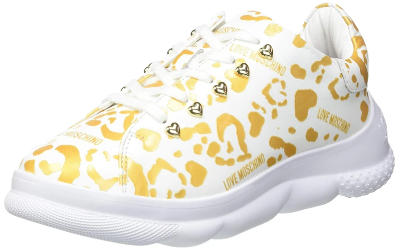 Love Moschino Women's Scarpe Da Donna, Collezione Primavera Estate Women's Shoes, Spring Summer Collection 2021, Transparent, 6 UK