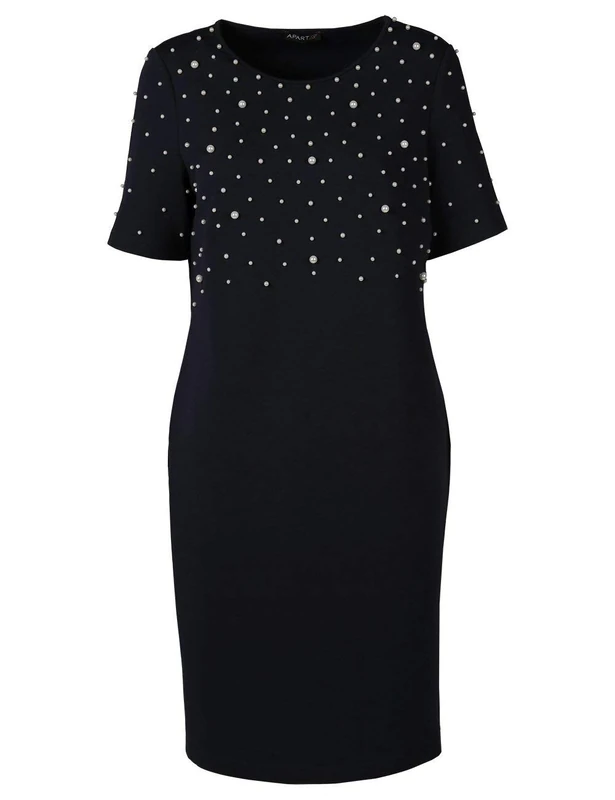 APART Fashion Women's Shirt Dress, Midnight Blue, 8