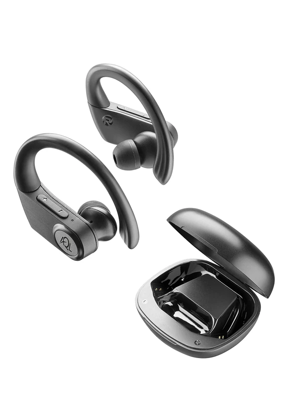 Cellularline Boost Charge TWS, Wireless in-ear Sport Bluetooth earphones with charger case and flexible earhooks. - Image 1