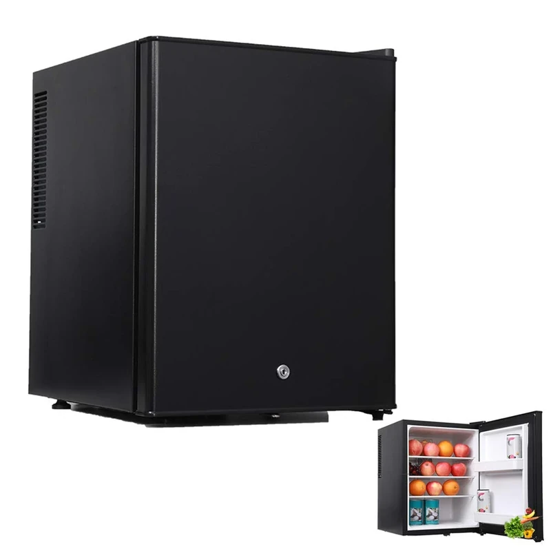 Upright Freezer with Door Lock, Compact Single Door Vertical Freezer, Table Top Mini Fridge for Office Dorm Or Apartment, 30L,Foam door