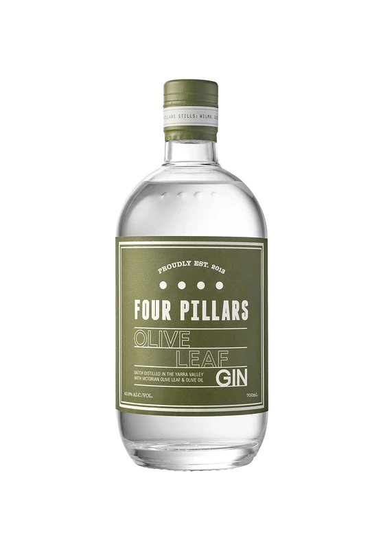 Four Pillars - Olive Leaf - Gin 70cl - Award Winning Premium Australian Gin - With Signature Botanicals and Extra Virgin Olive Oil - Ideal for Martinis and Gin and Tonic Serves - Image 1