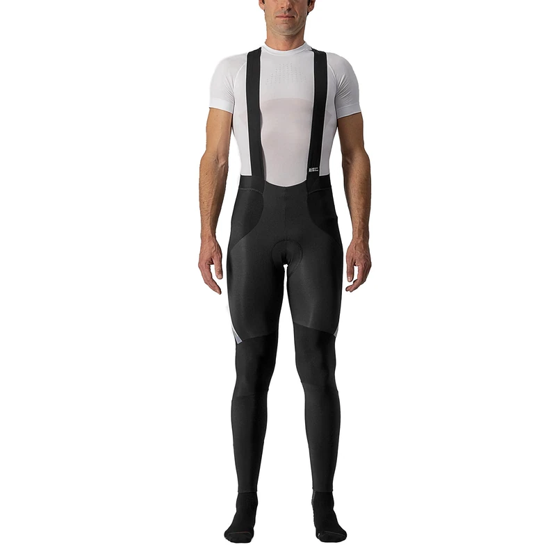 CASTELLI 4520522-710 SORPASSO ROS BIBT. Cycling bib Shorts Men's Black/Silver Reflex Size XXL