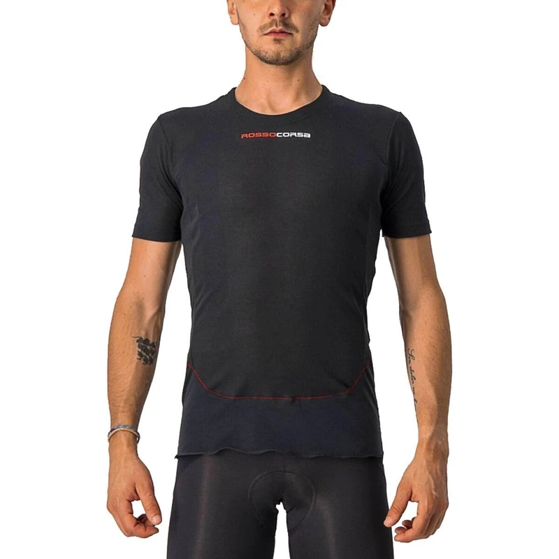 Castelli Men's Prosecco TECH Short Sleeve T-Shirt, Black, XXL