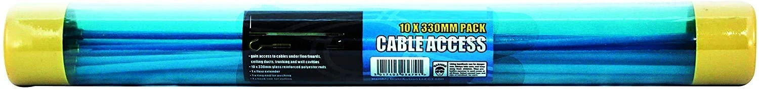 Unibos Tool Box Cable Access Kit Electricians Wire Puller Rods Draw Push Pulling Wire