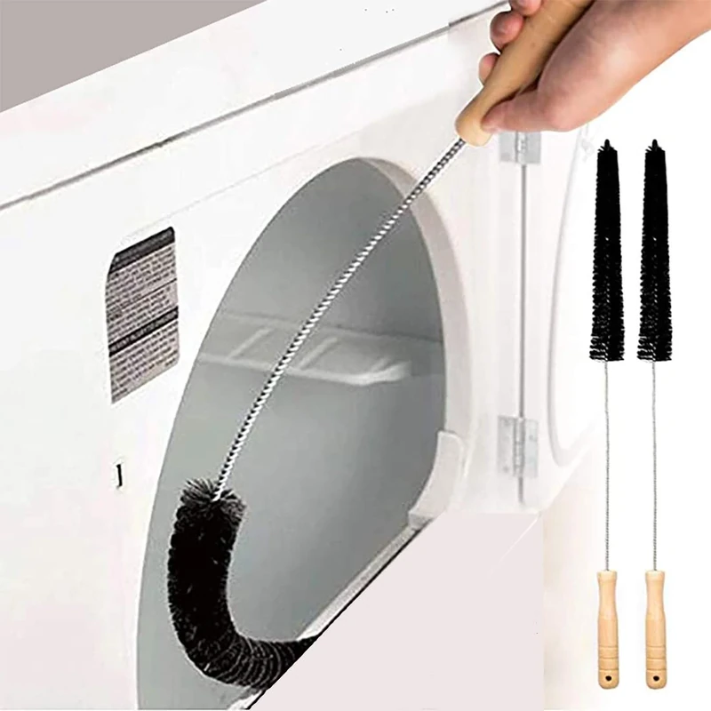 KUNANG Dryer Lint Vent Cleaning Brush, Pipe & Refrigerator Coil Brush (2 Pieces) - Image 1