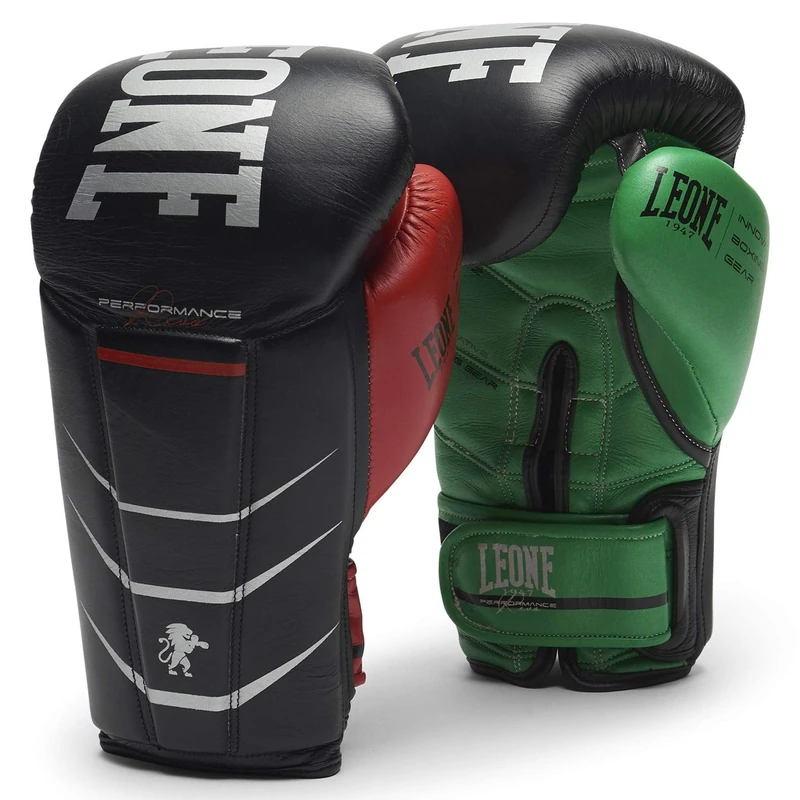 LEONE 1947 REVO PERFORMANCE BOXING GLOVES black/12OZ - GN110