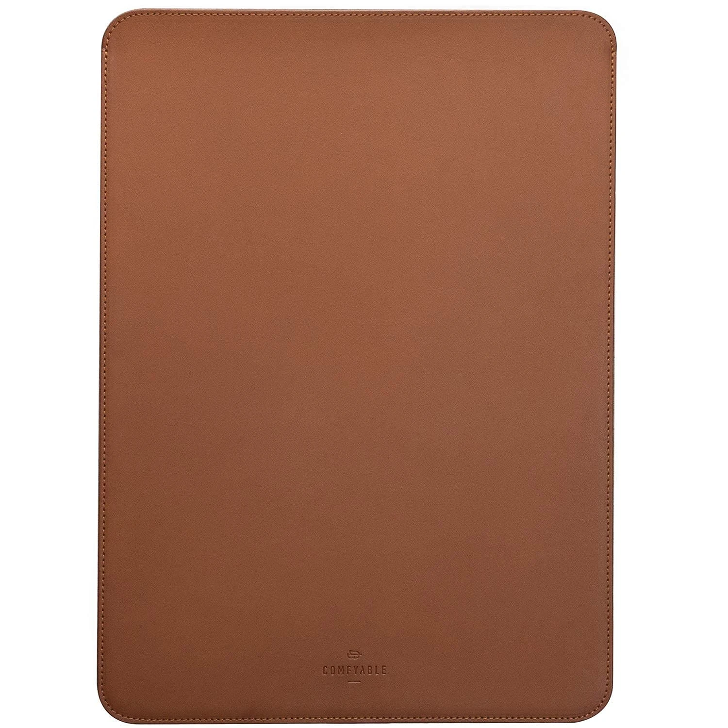 Comfyable Laptop Sleeve 14 Inch Precisely Compatible with MacBook Pro 14-inch M4 M3 M2 Pro/Max 2024 & Old Versioned 13 Inch MacBook Pro/MacBook Air, Faux Leather Cover Case, 13 in 14 in, Brown