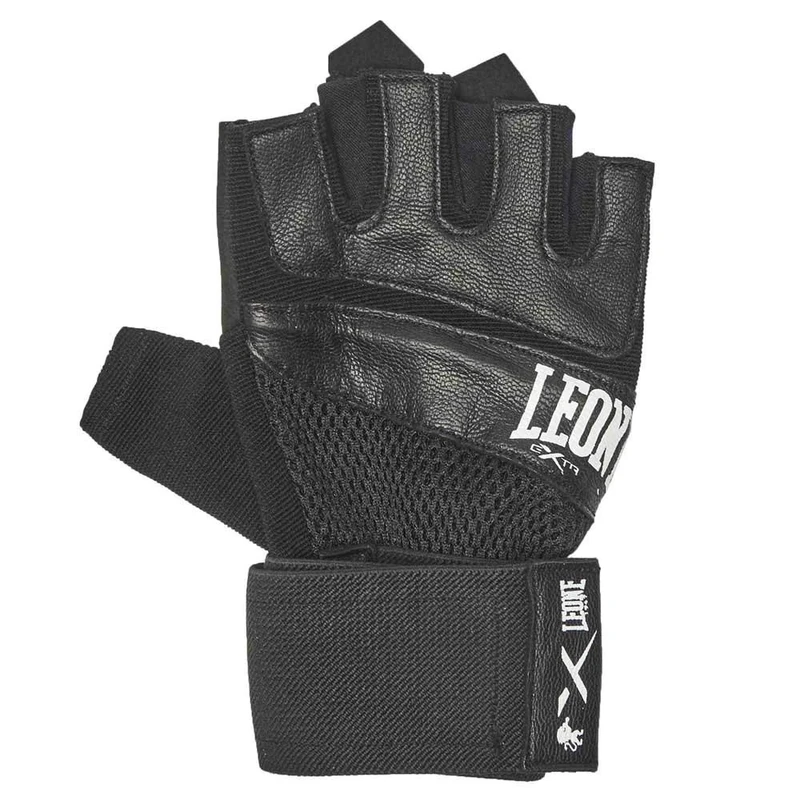 LEONE 1947, EXTREMA Unisex Adult Fitness Gloves, Black L/XL GK201