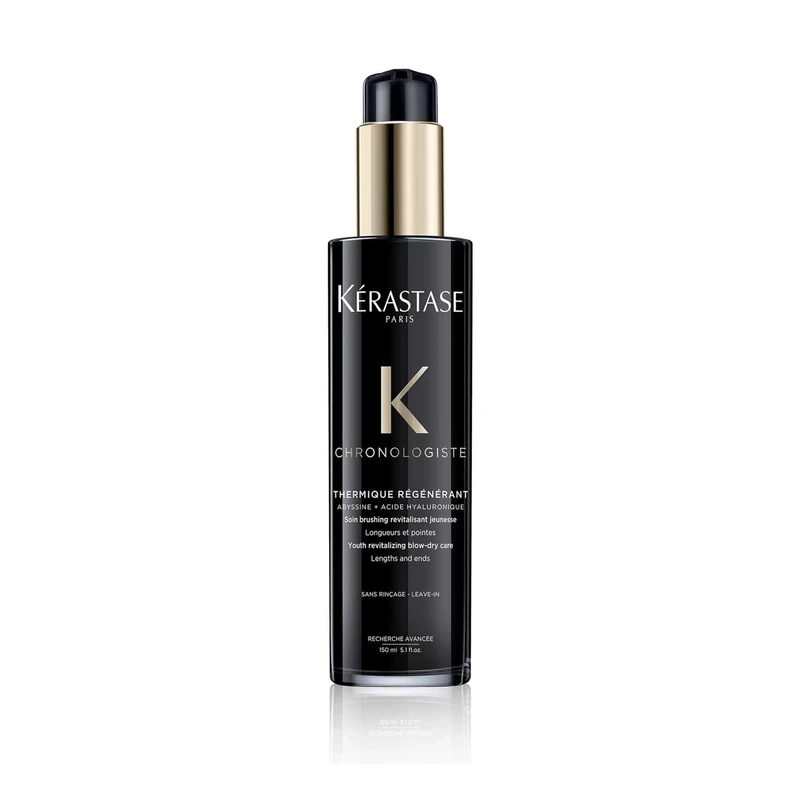 Kérastase Chronologiste, Youth Revitalising Blow-Dry Care, For Lengths and Ends, With Hyaluronic Acid, Abyssine & Vitamin E, Thermique Regénérant, 200ml