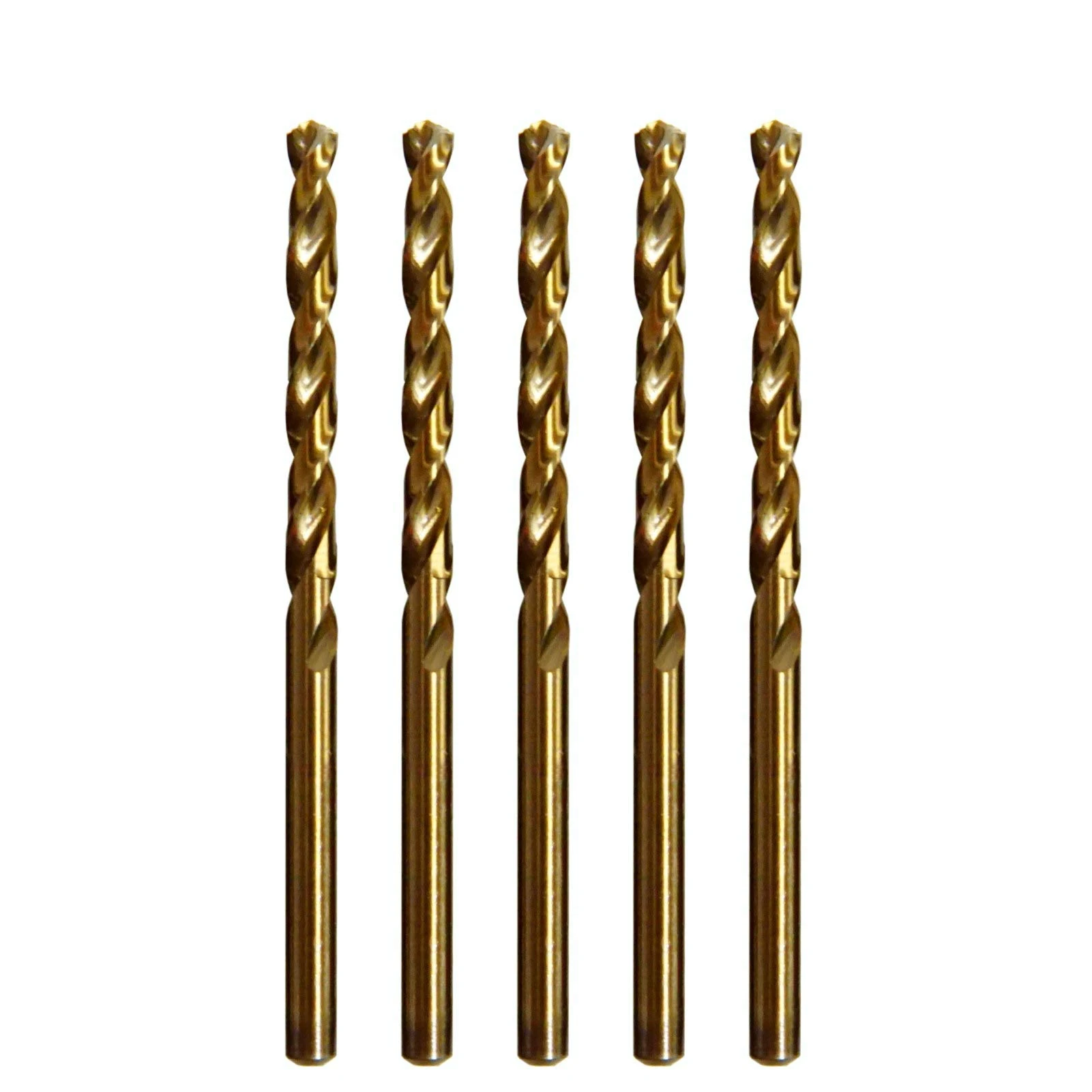 STROTON Metric M42 8% Cobalt Drill Bits for Stainless Steel and Hard Metal (4.0mm x 5pcs)