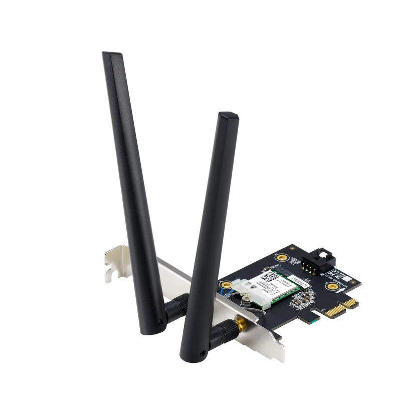 ASUS PCE-BE6500 BE6500 Tri Band PCI-E WiFi 7 (802.11be), Bluetooth 5.4, WPA3 Network Security, OFDMA and MU-MIMO, Multi-link Operation