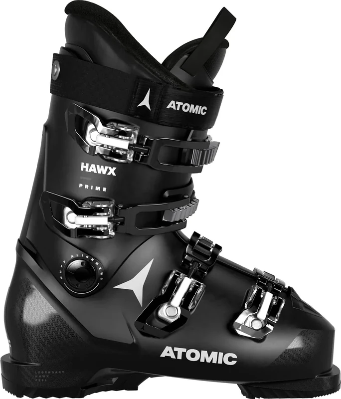 ATOMIC Hawx Prime W Women's Ski Boots - Size 27/27.5 - Alpine Ski Boots in Black - Boots with 3D Ankle & Heel for Precise Fit - Medium Width Ski Boots for Beginners