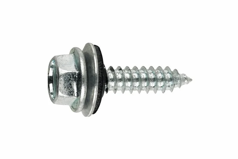 Index 184 AUE186310 Index AUE186310-Tornillo Rosca Chapa Cabeza Hexagonal Con arandela vulcanizada de Acero-EPDM (6.3 x 100 P18, 250 uds.)