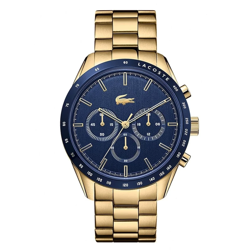 Lacoste Chronograph Quartz Watch BOSTON Collection for Men with Leather or Stainless Steel bracelet in Link or Mesh