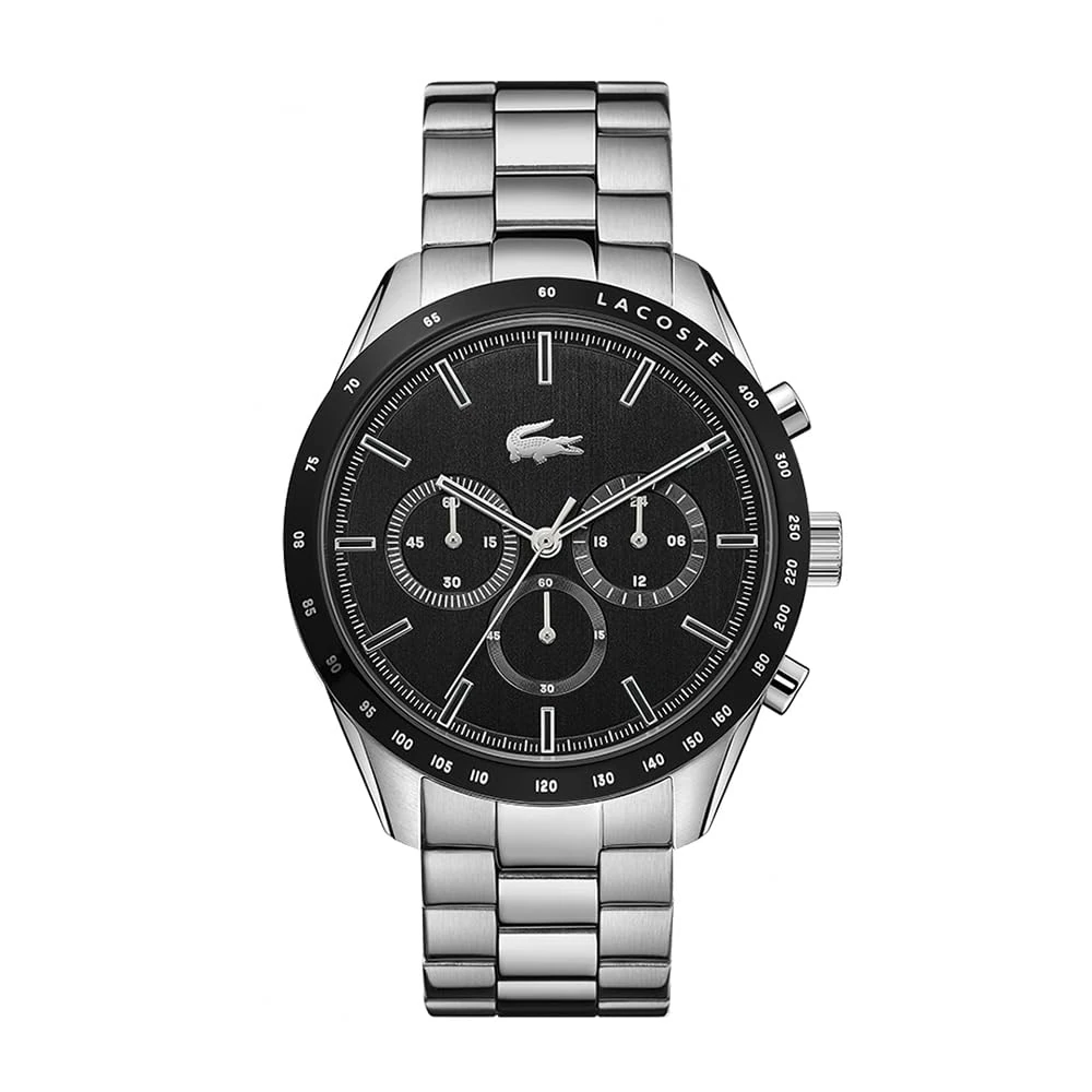 Lacoste Chronograph Quartz Watch BOSTON Collection for Men with Leather or Stainless Steel bracelet in Link or Mesh