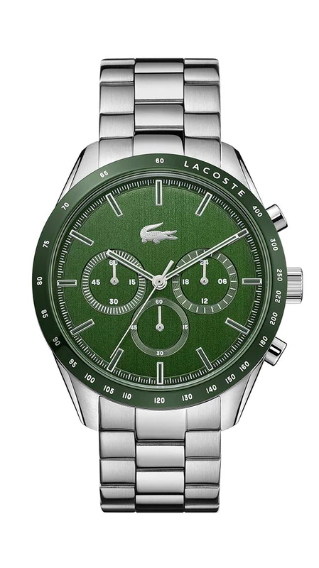 Lacoste Chronograph Quartz Watch BOSTON Collection for Men with Leather or Stainless Steel bracelet in Link or Mesh