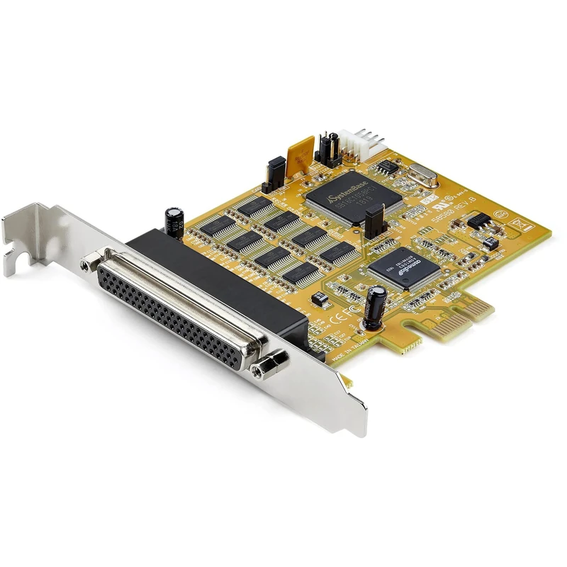 StarTech.com 8-Port PCI Express RS232 Serial Adapter Card, PCIe to Serial DB9 Card, 16C1050 UART, 15kV ESD - Windows Only