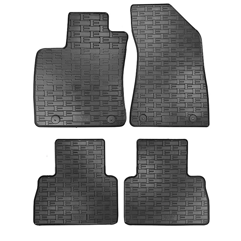 AUTO-STYLE Rubber car mats set compatible with MG ZS (EV) 2019-2024 (4-pieces + fixing system)