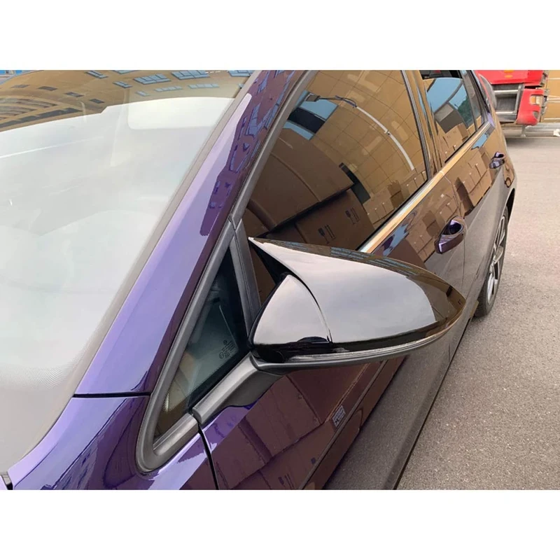 AutoStyle Mirror Covers compatible with Volkswagen Golf VII 2012-2019 'A-Look' - Glossy Black - Set of 2 pieces